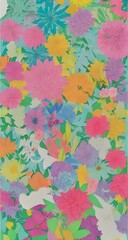 The flowers are made of paper and they are very colorful. They are arranged in a certain design and they look beautiful.