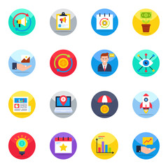 Pack of Publicity and Promotion Flat Icons 

