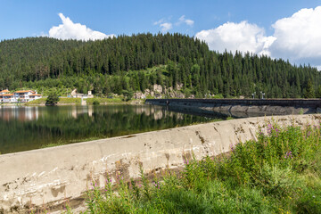 Summer view of Golyam Beglik Reservoir, Bulgaria