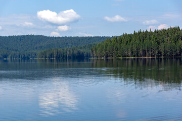 Summer view of Golyam Beglik Reservoir, Bulgaria