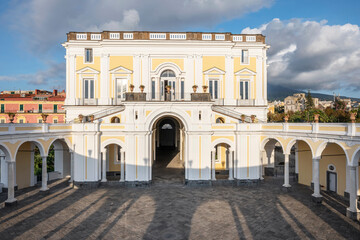 Fototapeta na wymiar Villa Campolieto, is an 18th century Vesuvian villa located in Ercolano, Naples Italy.
