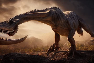 Photo sur Plexiglas Dinosaures This is a 3D illustration of a Tyrannosaurus Rex.