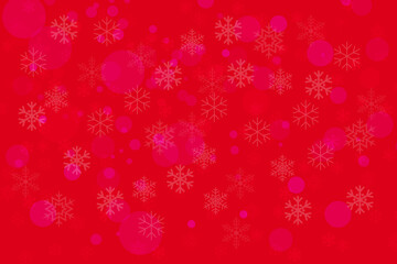 Snowflakes on red background. Vector Illustration. background for christmas