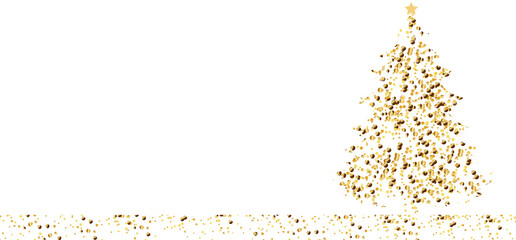 Golden Christmas background, festive gold background, gold confetti, gold sequins	
