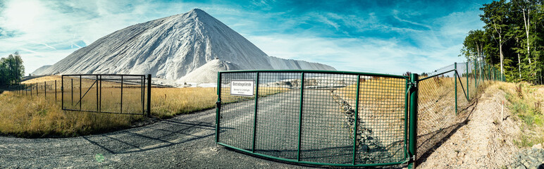 Fototapeta premium potash dump near Philippsthal in Hesse
