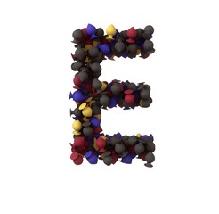 Butt Plug  Themed Font  Letter E