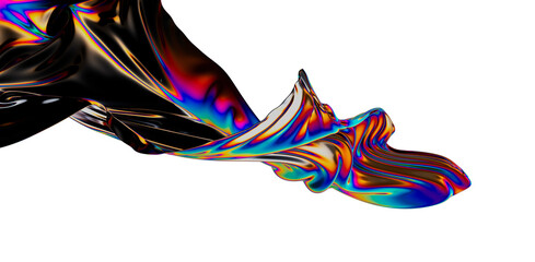 Fototapeta premium Abstract 3d render, futuristic background design, modern illustration
