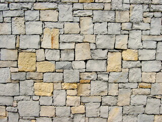 Wall stone texture façade in Óbidos