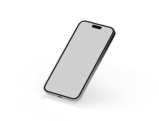 realistic smartphone template mockup for user experience presentation. Stylish concept design for websites, applications and landing pages.