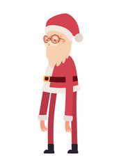 skinny santa claus illustration
