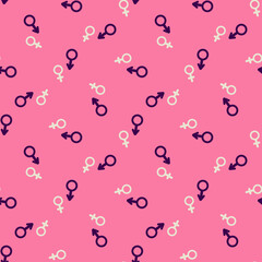 The gender symbols for man and woman pattern.