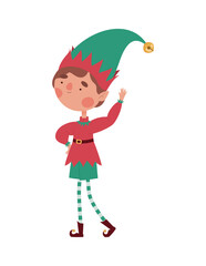 colored elfman illustration