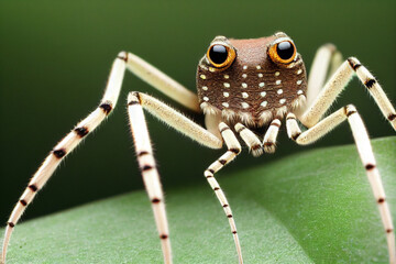 Representative illustration of a huntsman spider six legs