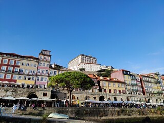colorful houses of Porto, travel in Portugal