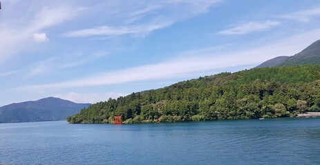 Obraz premium lake and mountains