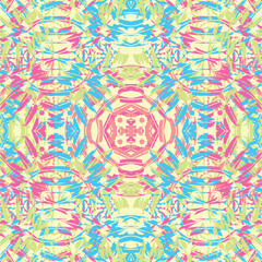 Seamless fractal pattern in vector format for printed fabrics or any other purposes. Every object is grouped base on color so the pattern is editable, tileable and easy to use.