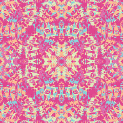 Seamless fractal pattern in vector format for printed fabrics or any other purposes. Every object is grouped base on color so the pattern is editable, tileable and easy to use.