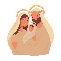 saint family illustration