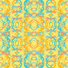 Seamless fractal pattern in vector format for printed fabrics or any other purposes. Every object is grouped base on color so the pattern is editable, tileable and easy to use.