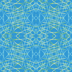 Seamless fractal pattern in vector format for printed fabrics or any other purposes. Every object is grouped base on color so the pattern is editable, tileable and easy to use.