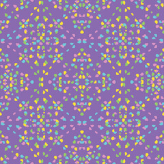 Seamless fractal pattern in vector format for printed fabrics or any other purposes. Every object is grouped base on color so the pattern is editable, tileable and easy to use.