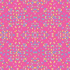 Seamless fractal pattern in vector format for printed fabrics or any other purposes. Every object is grouped base on color so the pattern is editable, tileable and easy to use.