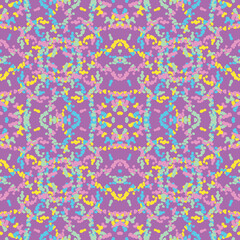 Seamless fractal pattern in vector format for printed fabrics or any other purposes. Every object is grouped base on color so the pattern is editable, tileable and easy to use.
