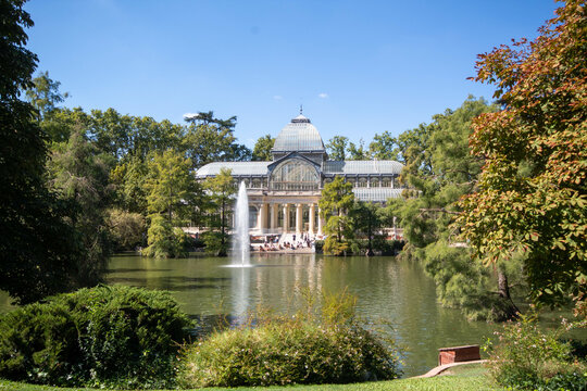 Palacio de cristal de Madrid en el Parque del Retiro