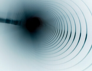 White background in spiral tunnels. Abstract, soft, smooth, imaginative.