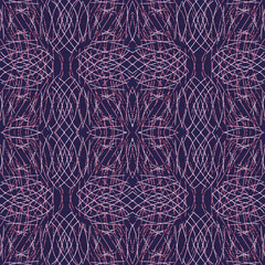 Seamless fractal pattern in vector format for printed fabrics or any other purposes. Every object is grouped base on color so the pattern is editable, tileable and easy to use.