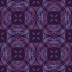 Seamless fractal pattern in vector format for printed fabrics or any other purposes. Every object is grouped base on color so the pattern is editable, tileable and easy to use.
