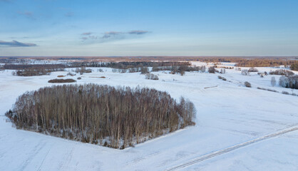 A winter day in the countryside of Latgale