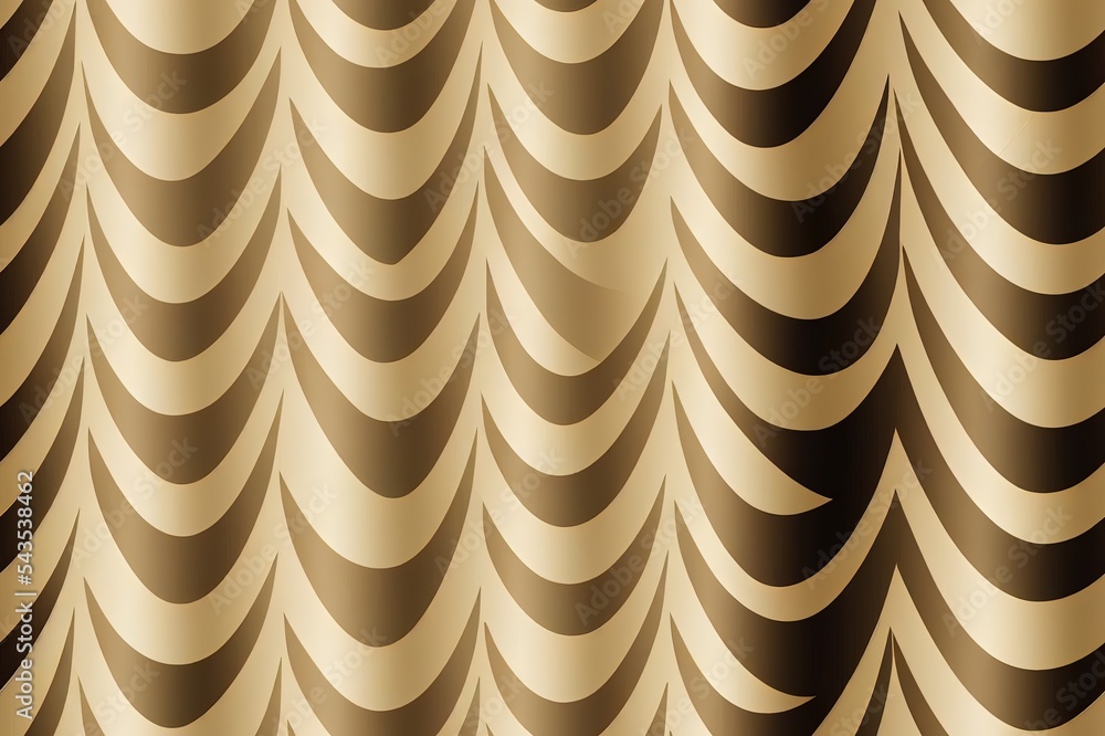 Poster raster geometric lines pattern. abstract golden striped ornament. simple minimalist texture with str