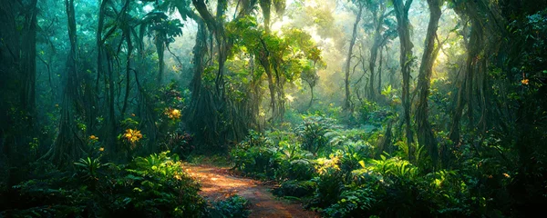 Foto op Aluminium Enchanted tropical rain forest © Ricardo Nóbrega