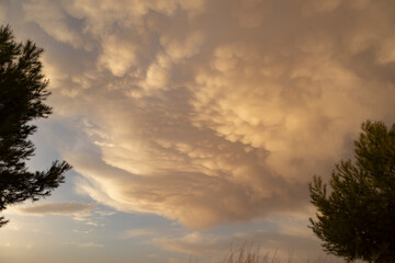 Obraz premium sky with different and beautiful clouds