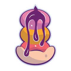 Isolated colored ice cream icon Vector