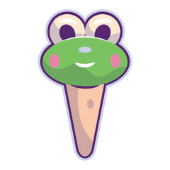 Isolated colored ice cream icon Vector