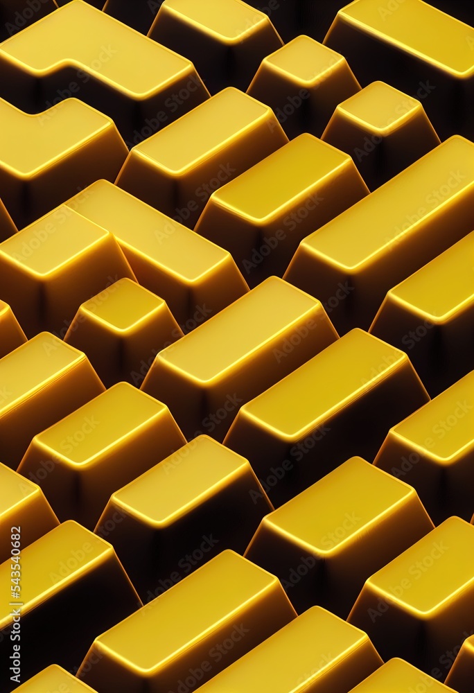 Aufkleber 3d style keyboard design isolated on pastel yellow background. 3d rendering