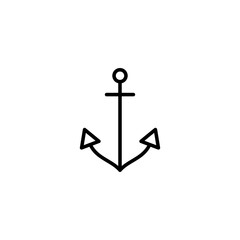 Obraz premium Anchor icon vector illustration. Anchor sign and symbol. Anchor marine icon.
