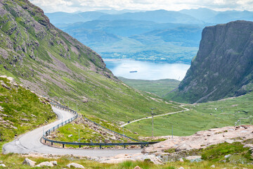 Bealach na Ba,high Scottish mountain pass,Highlands of Scotland,United Kingdom.