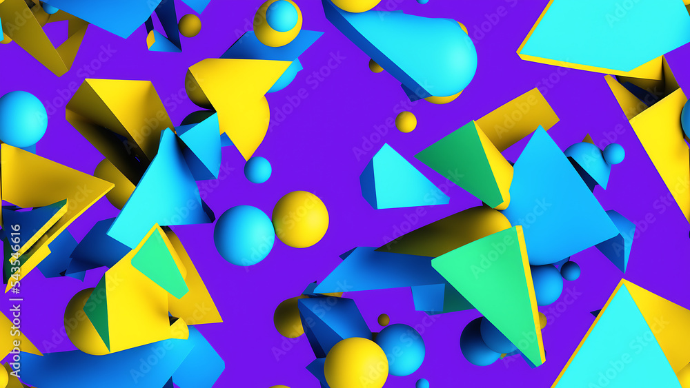 Poster seamless gradient multicolored abstract background. bright colors patterned wallpaper. abstract shap
