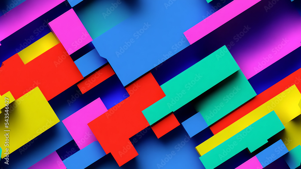 Aufkleber seamless gradient multicolored abstract background with geometric shapes. perfect for for banner, ad