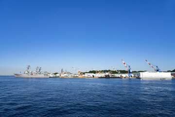 神奈川県横須賀市　YOKOSUKA軍港めぐりの風景