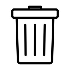 Trash line icon