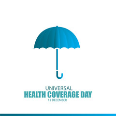 Vector Illustration for World Health Coverage Day. Simple and Elegant Design