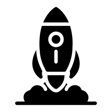 rocket glyph icon