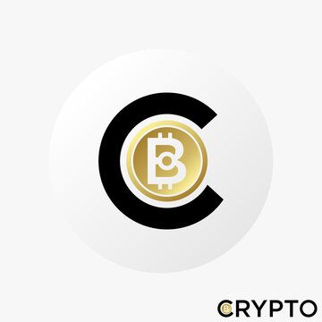 Simple and unique letter or word C and B font like crypto coin image graphic icon logo design abstract concept vector stock. Can be used as symbol related to trading or money