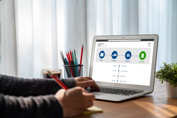 Delivery tracking system for e-commerce and modish online business to timely goods transportation and delivery