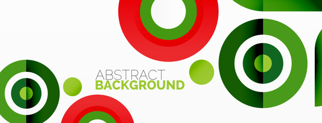 Rings and circles geometric abstract background for wallpaper, banner, backdrop