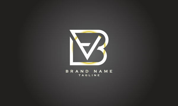 VB, BV, LVB, Abstract initial monogram letter alphabet logo design